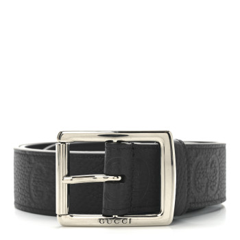 GUCCI Piuma Calfskin Jumbo GG Embossed 35mm Belt 85 34 Royale