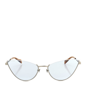 GUCCI Metal Cat Eye Sunglasses GG1006S Silver Light Blue