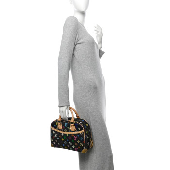 LOUIS VUITTON Monogram Multicolor Trouville Black