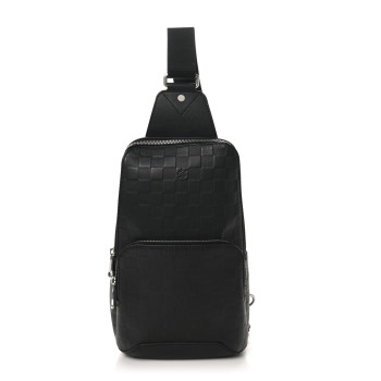 LOUIS VUITTON Damier Infini Avenue Sling Bag Onyx