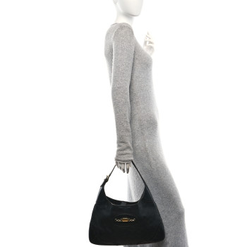 GUCCI Guccissima Punch Hobo Black