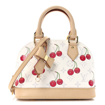 LOUIS VUITTON LV X TM Monogram Cerises Alma BB White