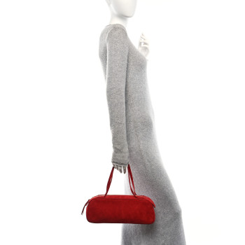 KHAITE Suede Calfskin Simona Shoulder Bag Rebel