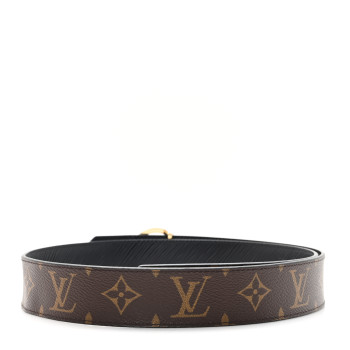 LOUIS VUITTON Monogram Epi 35mm LV Circle Reversible Belt 85 34 Black
