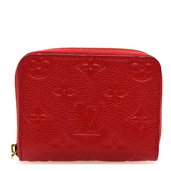 LOUIS VUITTON Empreinte Zippy Coin Purse Cherry