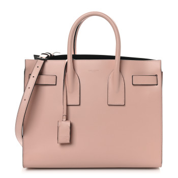 SAINT LAURENT Calfskin Small Sac De Jour Light Blush