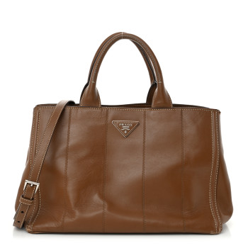 PRADA Soft Calfskin Tote Cannella