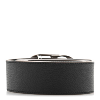 CHRISTIAN DIOR Grained Calfskin CD Belt 90 36 Brown Black