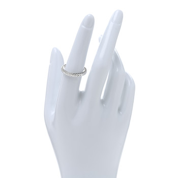 DAVID YURMAN Sterling Silver Cable Classics Band Ring 54 7
