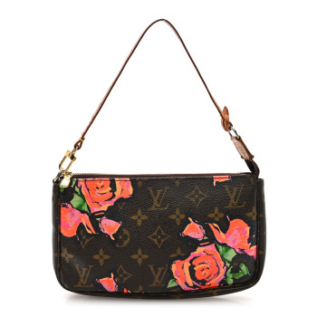LOUIS VUITTON Monogram Roses Pochette Accessories