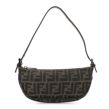 FENDI Zucca Pochette Tobacco