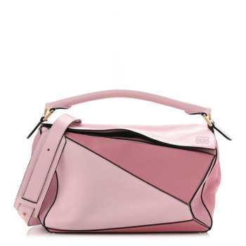 LOEWE Calfskin Medium Puzzle Bag Soft Pink