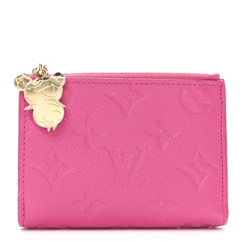 LOUIS VUITTON LV X TM Empreinte Monogram Lisa Wallet Kawaii Pink