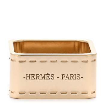 HERMES Permabrass Bolduc Scarf Ring