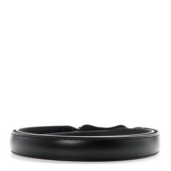 GUCCI Efesto Leather Womens Horsebit 15/23mm Belt 105 42 Black