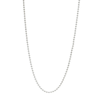 TIFFANY Sterling Silver 1.2mm Bead Chain Necklace 20"