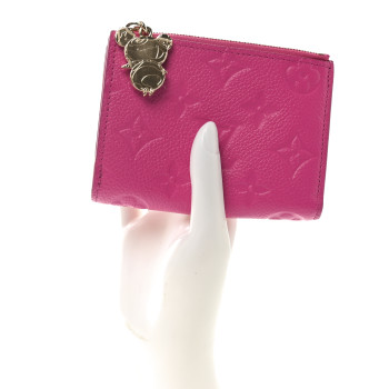 LOUIS VUITTON LV X TM Empreinte Monogram Lisa Wallet Kawaii Pink