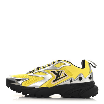 LOUIS VUITTON Mesh Suede Mens LV Runner Tatic 6 Yellow