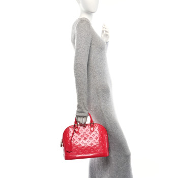 LOUIS VUITTON Vernis Alma PM Hot Pink