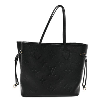 LOUIS VUITTON Empreinte Monogram Giant Neverfull MM Black