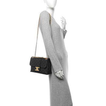 CELINE Triomphe Canvas Medium Victoire Tan