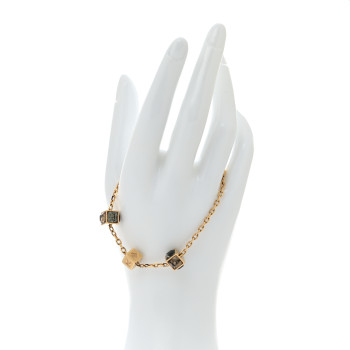 LOUIS VUITTON Swarovski Gamble Bracelet Gold