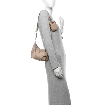 PRADA Re-Nylon Saffiano Re-Edition 2005 Shoulder Bag Cammeo