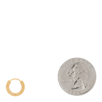 CARTIER 18K Yellow Gold Single LOVE Hoop Earring