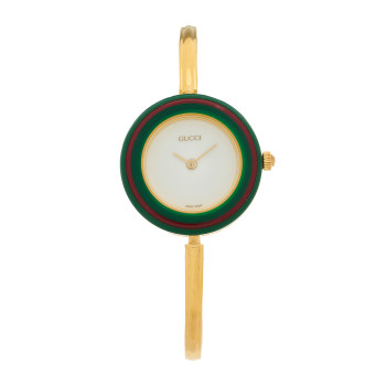 GUCCI Stainless Steel 26mm Interchangeable Bezel Quartz Watch