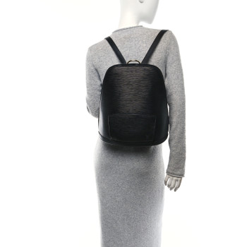 LOUIS VUITTON Epi Gobelins Backpack Black