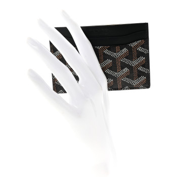 GOYARD Goyardine Saint Sulpice Card Holder Black