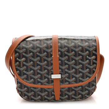 GOYARD Goyardine Belvedere II PM Messenger Bag Black Gold