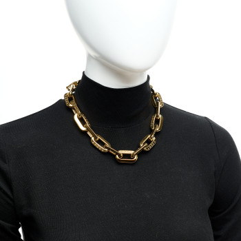 LOUIS VUITTON LV Edge Necklace MM Gold