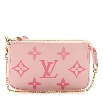 LOUIS VUITTON Empreinte Monogram Giant By The Pool Mini Pochette Accessories Bouton De Rose