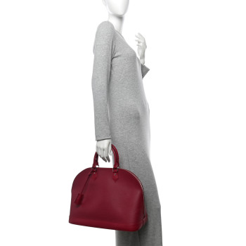 LOUIS VUITTON Epi Alma GM Fuchsia