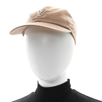 LOUIS VUITTON Cotton LV Signature Cap L Beige