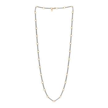 FOUNDRAE 18K Yellow White Gold Element Chain Necklace