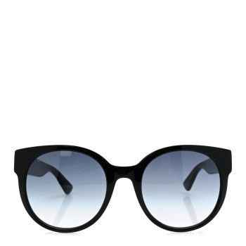 GUCCI Acetate Round Sunglasses GG0035SN Black