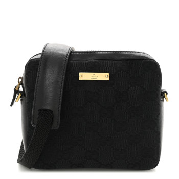 GUCCI Monogram Crossbody Bag Black