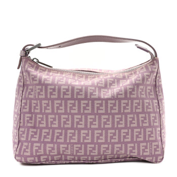 FENDI Zucchino Cuoio Hobo Lilla