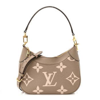 LOUIS VUITTON Empreinte Monogram Giant Bagatelle NM Tourterelle Creme