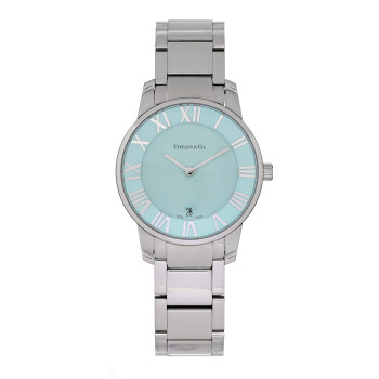 TIFFANY Stainless Steel 38mm Atlas 2-Hand Quartz Watch Tiffany Blue