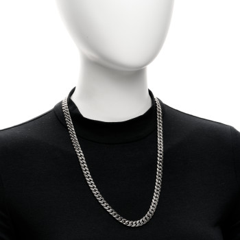 DAVID YURMAN Sterling Silver Black Diamond 8mm Curb Chain Necklace