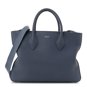 SALVATORE FERRAGAMO Calfskin Medium Star Tote Graphite
