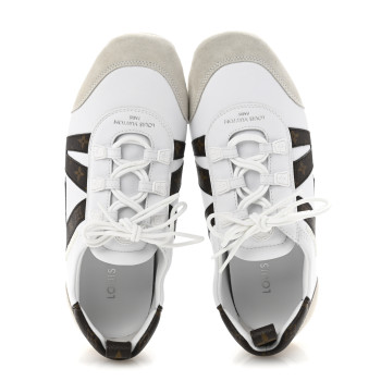 LOUIS VUITTON Monogram Calfskin Womens LV Sneakerina 39 White