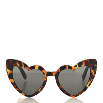 SAINT LAURENT Acetate Heart Frame Loulou SL181 Sunglasses Tortoise