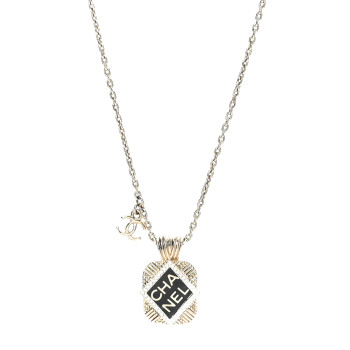 CHANEL Crystal CC Square Choker Gold