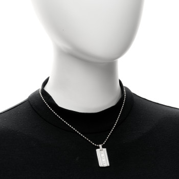 TIFFANY Sterling Silver Atlas Dog Tag Necklace