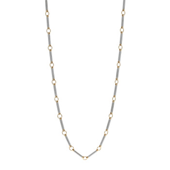 FOUNDRAE 18K Yellow White Gold Element Chain Necklace