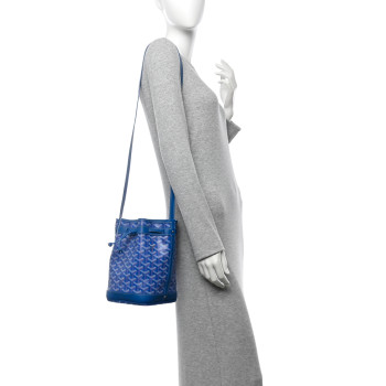 GOYARD Goyardine Petit Flot Bucket Bag PM Sky Morning